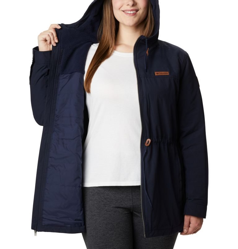 Columbia Chatfield Hill Jakke Dame Marineblå | Plus Size 14703Q